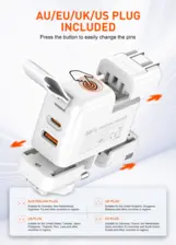 LDNIO Q2618 GaN Fast Charging Universal Travel Fast Charger 65W  for sale in Egypt from Games2Egypt