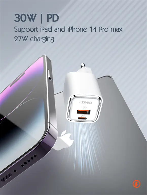 LDNIO A2317C Fast Wall charger With Type-C Cable 30W  for sale in Egypt from Games2Egypt