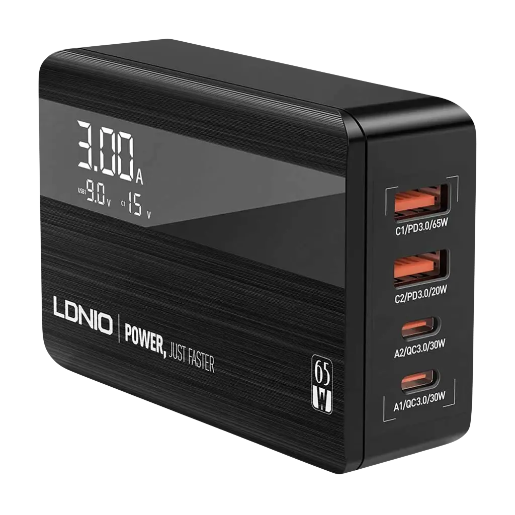 LDNIO A4808Q Fast Desktop charger 4 Ports 65W   for sale in Egypt from Games2Egypt
