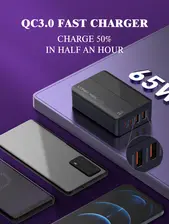LDNIO A4808Q Fast Desktop charger 4 Ports 65W   for sale in Egypt from Games2Egypt