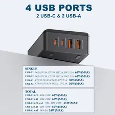 LDNIO A4808Q Fast Desktop charger 4 Ports 65W   for sale in Egypt from Games2Egypt