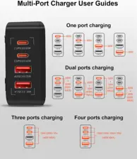LDNIO A4808Q Fast Desktop charger 4 Ports 65W   for sale in Egypt from Games2Egypt
