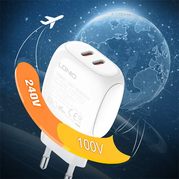 LDNIO Q233 Dual USB-C Fast Charger 30W   for sale in Egypt from Games2Egypt