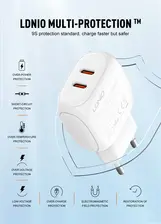 LDNIO Q233 Dual USB-C Fast Charger 30W   for sale in Egypt from Games2Egypt