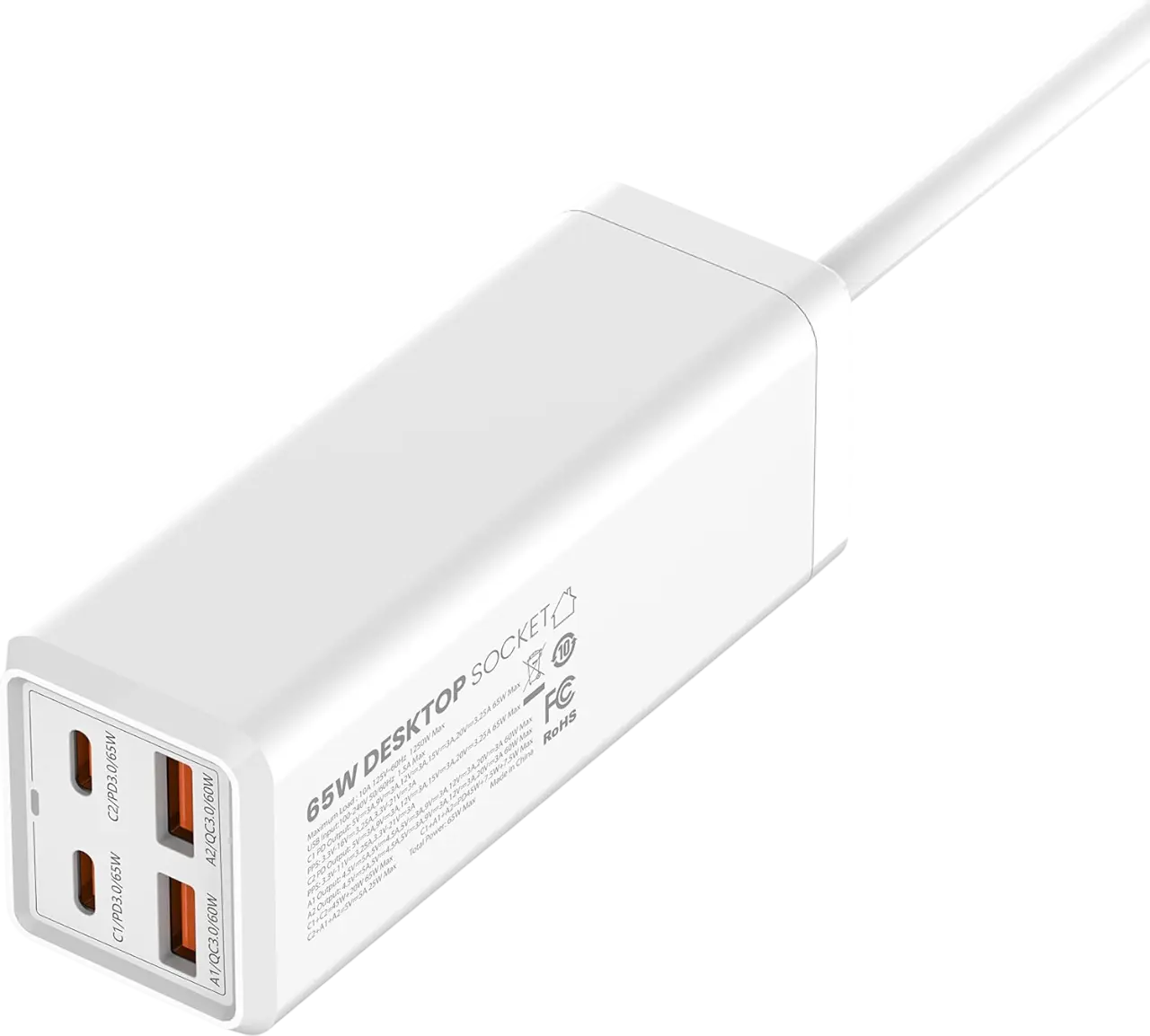 LDNIO SC1418 Universal Power Adapter Multifunction - 65W  for sale in Egypt from Games2Egypt