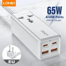 LDNIO SC1418 Universal Power Adapter Multifunction - 65W  for sale in Egypt from Games2Egypt
