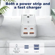 LDNIO SC1418 Universal Power Adapter Multifunction - 65W  for sale in Egypt from Games2Egypt
