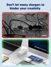 LDNIO SC1418 Universal Power Adapter Multifunction - 65W  for sale in Egypt from Games2Egypt