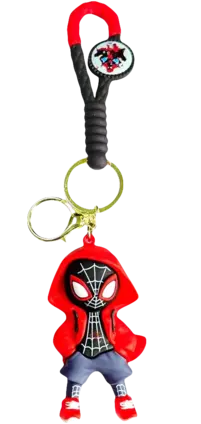 Marvel Spider Man With Red Hood - Keychain Medal	
