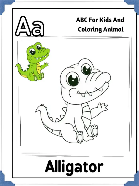 ABC Alphabet Animal Coloring Book For Children   for sale in Egypt from Games2Egypt