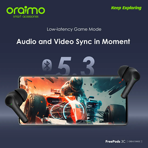 Oraimo FreePods 3C Wireless Earbuds - Black  for sale in Egypt from Games2Egypt