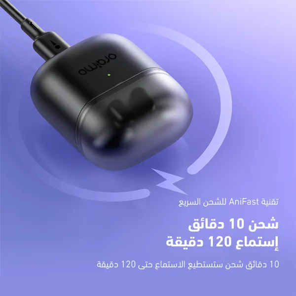 Oraimo FreePods Neo OTW-330S Wireless Earbuds - Black  for sale in Egypt from Games2Egypt