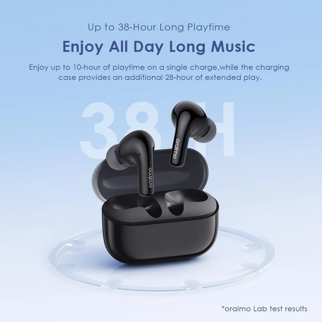 Oraimo SpaceBuds Z Wireless Earbuds - Black  for sale in Egypt from Games2Egypt