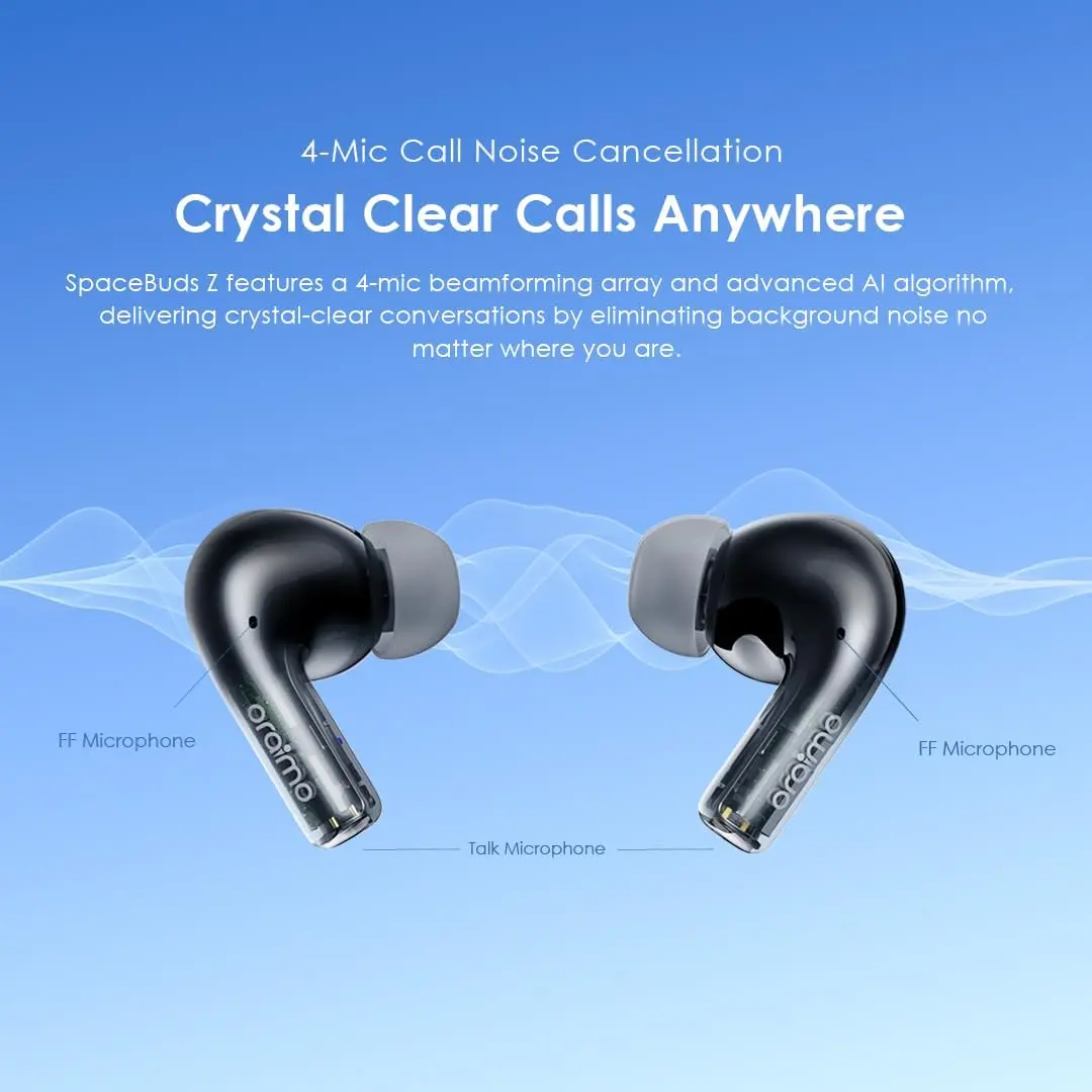 Oraimo SpaceBuds Z Wireless Earbuds - Black  for sale in Egypt from Games2Egypt