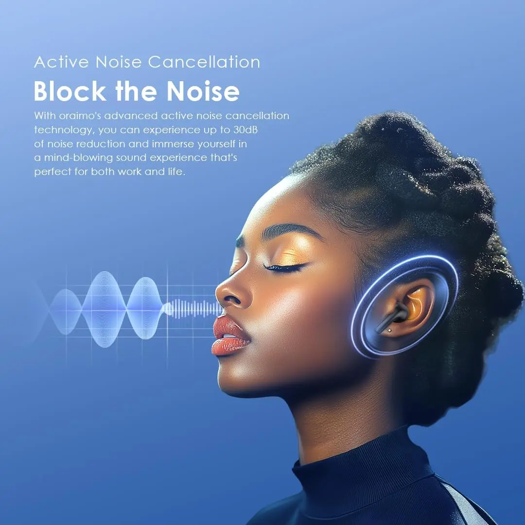 Oraimo SpaceBuds Z Wireless Earbuds - Black  for sale in Egypt from Games2Egypt