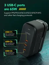 LDNIO Q367 GaN Supper Fast Charger 65W  for sale in Egypt from Games2Egypt