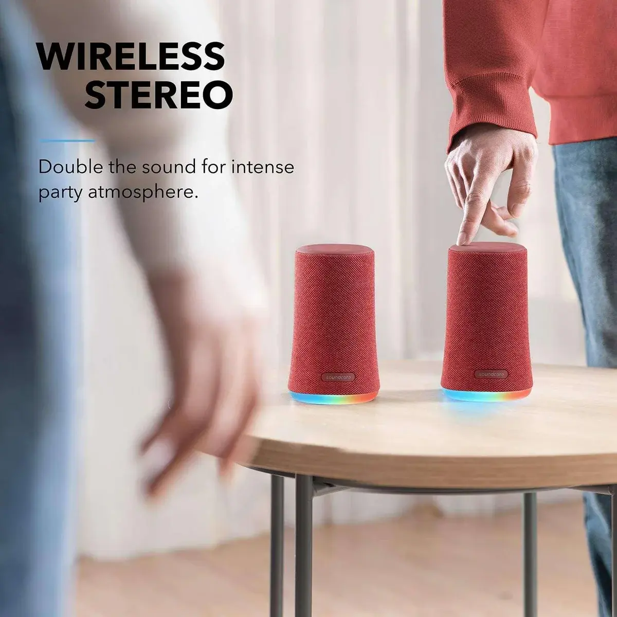 Anker Soundcore Flare Mini 360° Sound Bluetooth Speaker - Red  for sale in Egypt from Games2Egypt