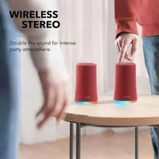 Anker Soundcore Flare Mini 360° Sound Bluetooth Speaker - Red  for sale in Egypt from Games2Egypt