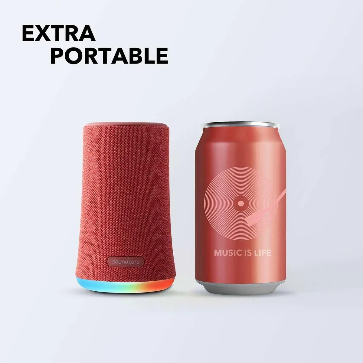 Anker Soundcore Flare Mini 360° Sound Bluetooth Speaker - Red  for sale in Egypt from Games2Egypt
