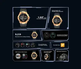 Infinix XWATCH 3GT IP68 Smart Watch - Gold  for sale in Egypt from Games2Egypt