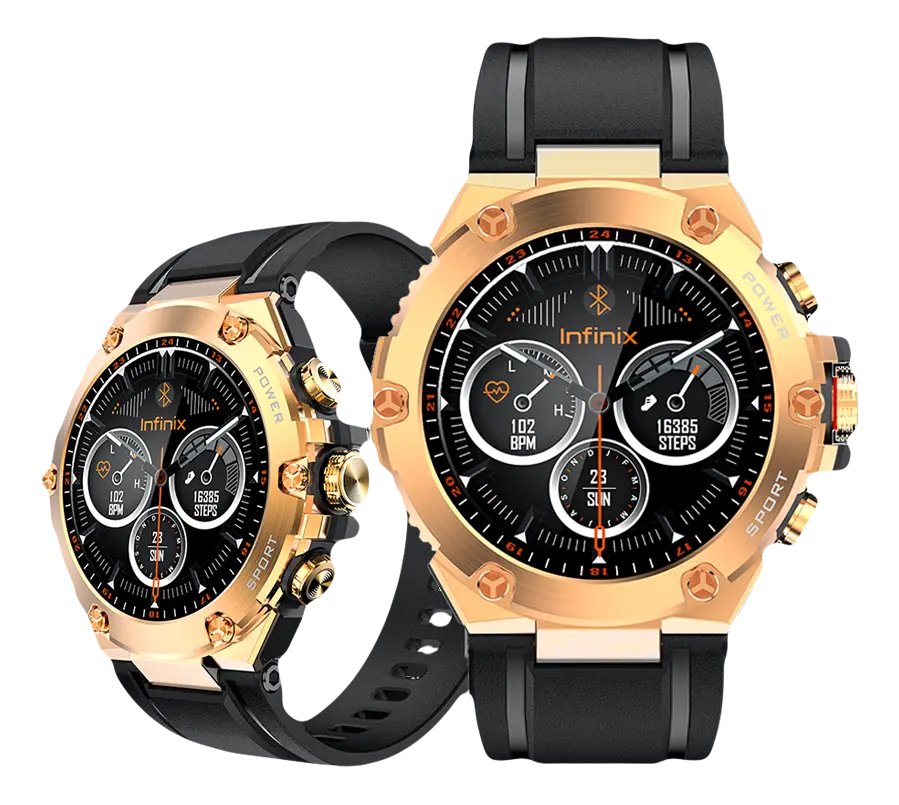 Infinix XWATCH 3GT IP68 Smart Watch - Gold  for sale in Egypt from Games2Egypt