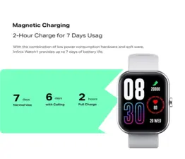 Infinix XW1 IP68 Smart Watch - Silver  for sale in Egypt from Games2Egypt