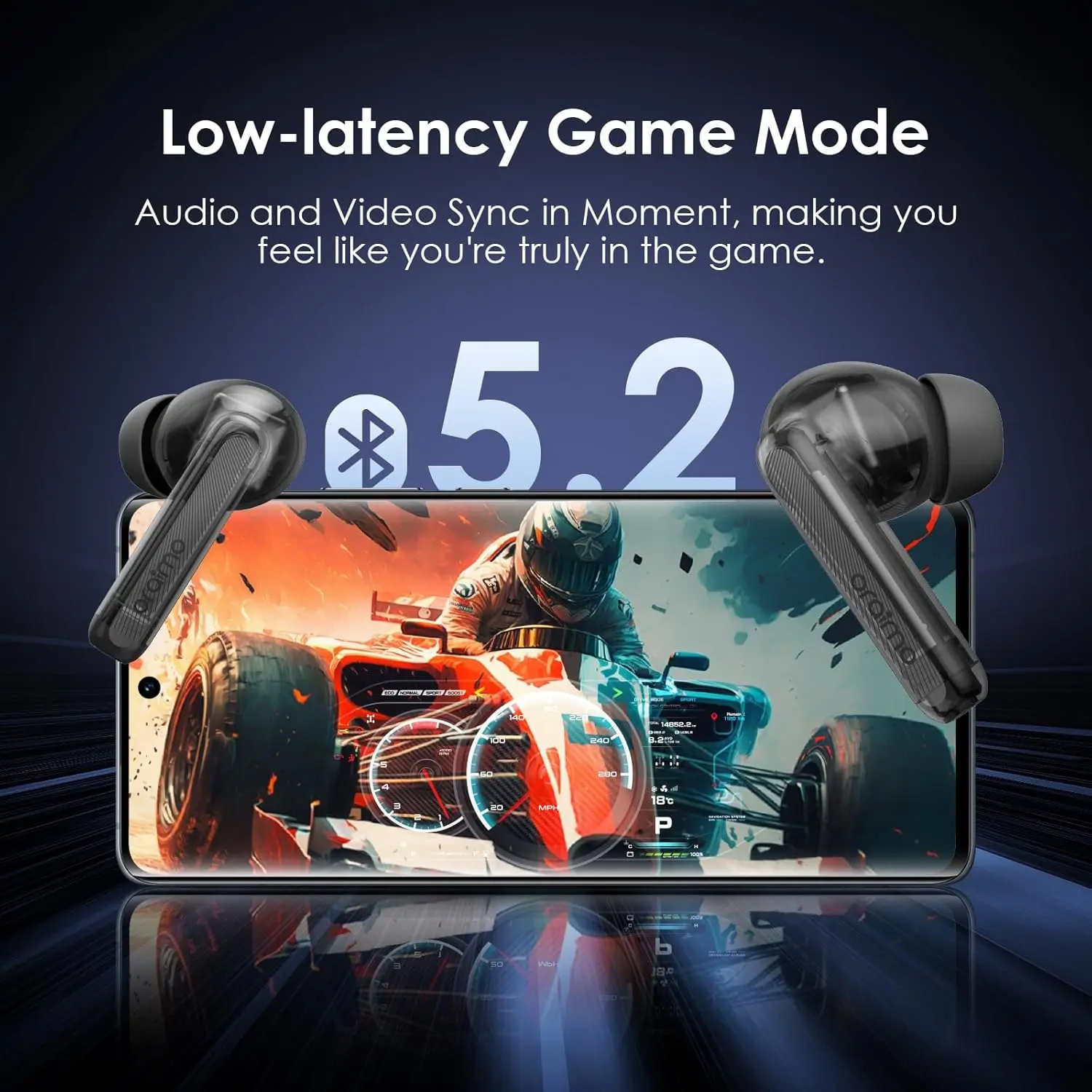 Oraimo Freepods Lite OTW-330 Wireless Earbuds - Black  for sale in Egypt from Games2Egypt