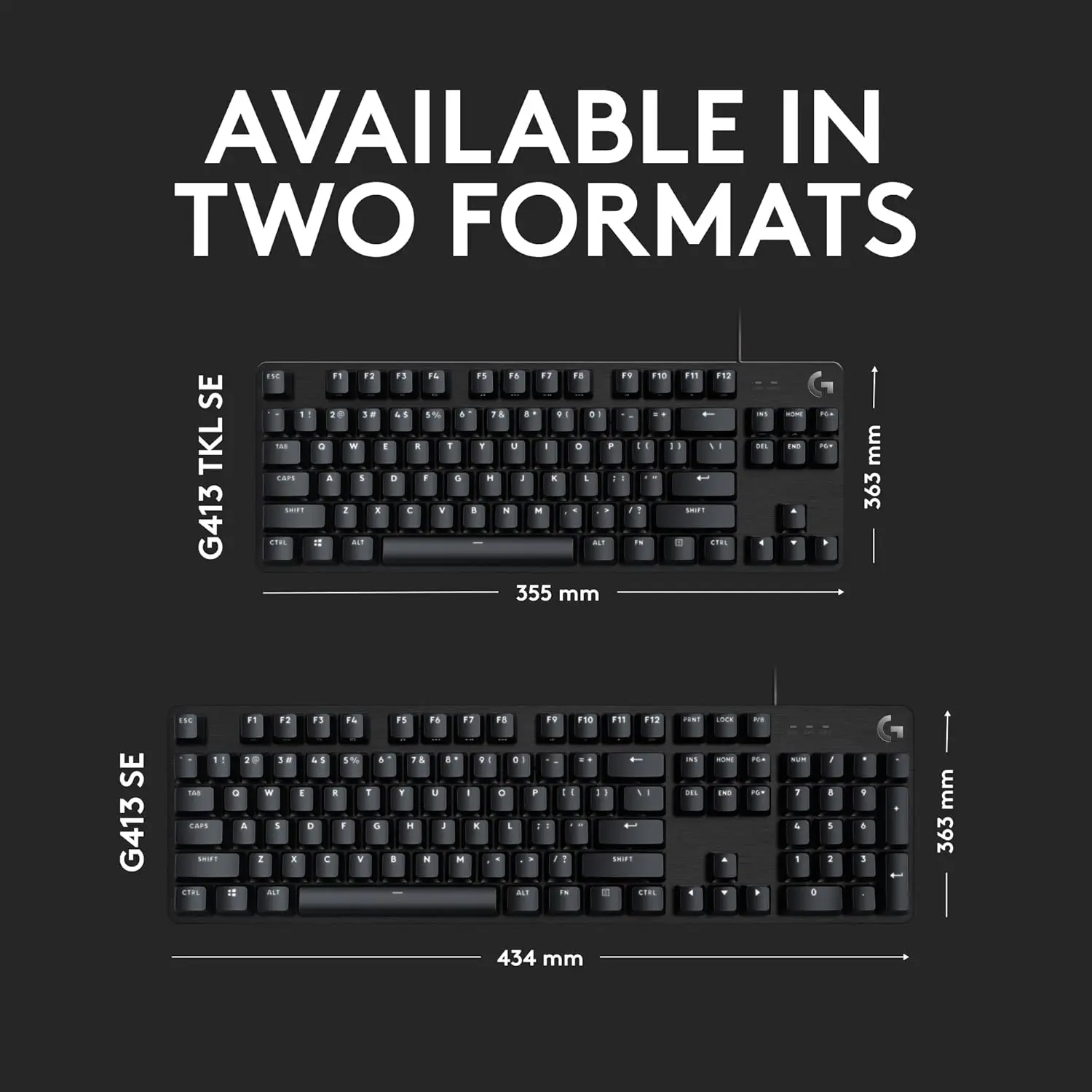Logitech G413 SE Mechanical Wired Gaming Keyboard - Black  for sale in Egypt from Games2Egypt