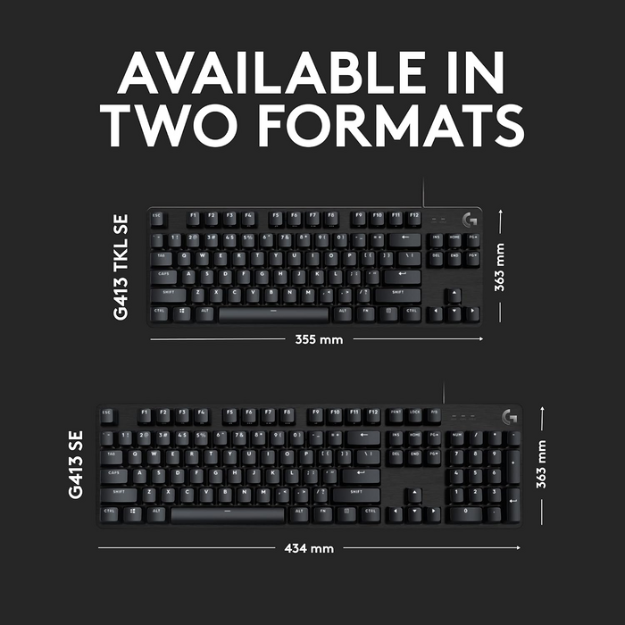 Logitech G413 SE Mechanical Wired Gaming Keyboard - Black  for sale in Egypt from Games2Egypt