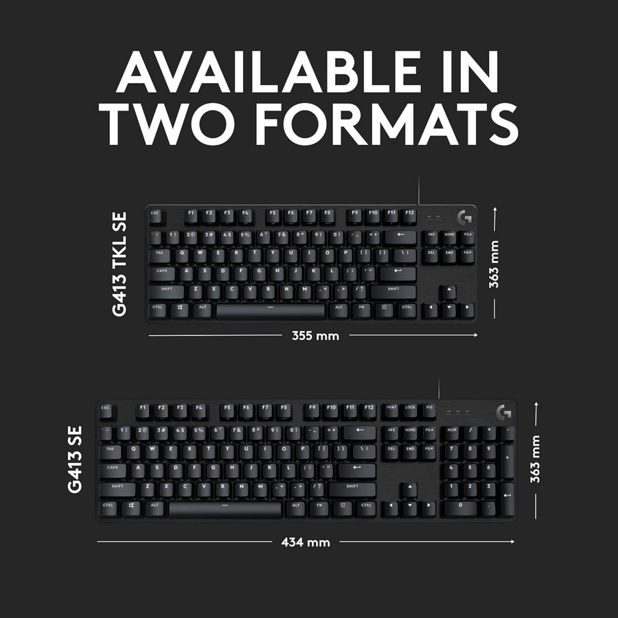 Logitech G413 SE Mechanical Wired Gaming Keyboard - Black – image 9