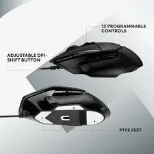 Logitech G502 X Wired Gaming Mouse - Black  for sale in Egypt from Games2Egypt
