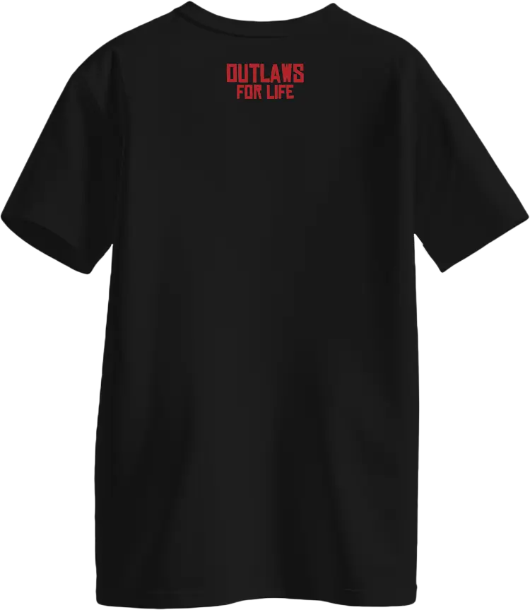 Outlaws For Life – Red Dead Redemption T-Shirt  for sale in Egypt from Games2Egypt