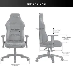Anda Seat Luna Large Gaming Chair – Black/Red  for sale in Egypt from Games2Egypt