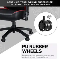 Anda Seat Luna Large Gaming Chair – Black/Red  for sale in Egypt from Games2Egypt
