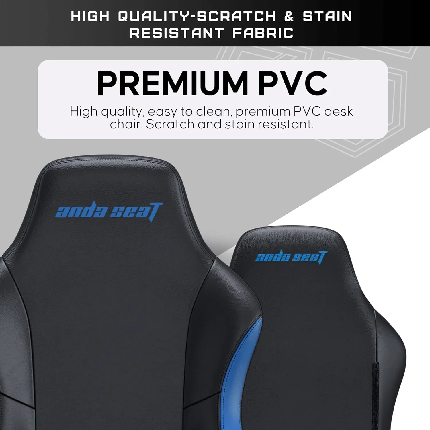 Anda Seat Luna Large Gaming Chair – Black/Blue  for sale in Egypt from Games2Egypt