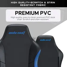 Anda Seat Luna Large Gaming Chair – Black/Blue  for sale in Egypt from Games2Egypt