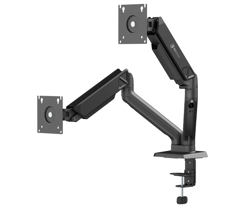 SADES Viper SA-MS01 Dual Monitor Stand Mount Arm - Black – image 2