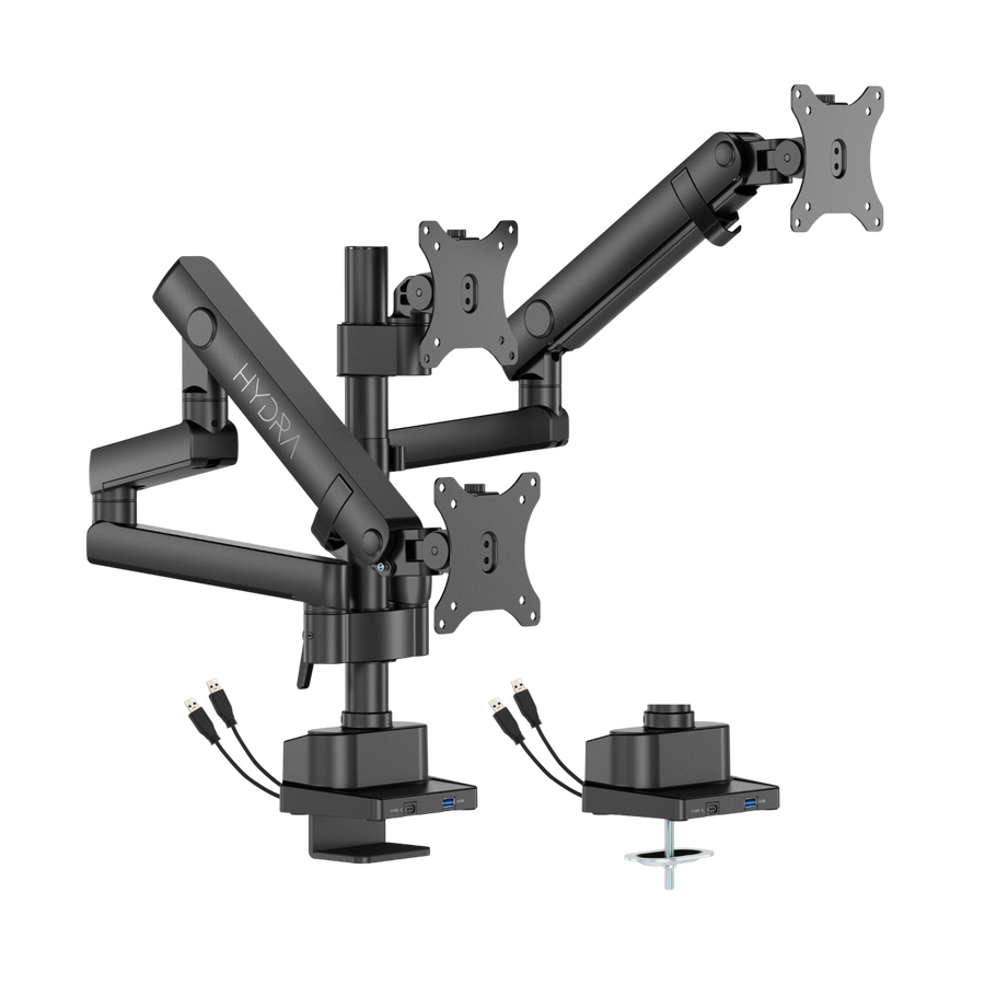 SADES Hydra SA-MS03 Triple Monitor Stand Mount Arm - Black