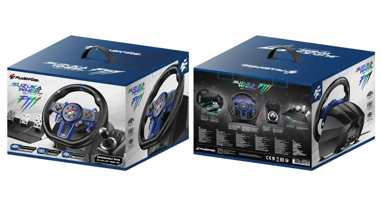 FlashFire Suzuka Wheel 900R/F111 with Shifter ( Support PS5 )  for sale in Egypt from Games2Egypt