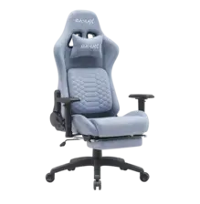 Gamax Gaming Chair BS-7966 with Foot Rest - Light Blue   for sale in Egypt from Games2Egypt