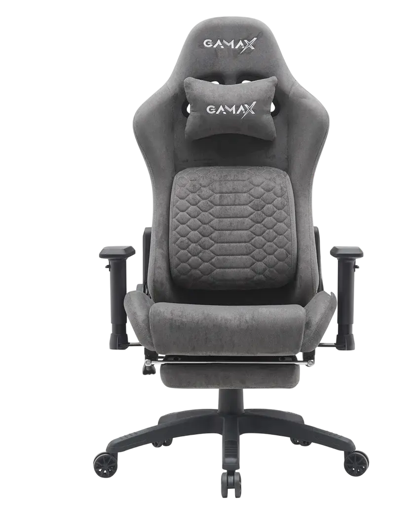 Gamax Gaming Chair BS-7966 with Foot Rest - Gray   for sale in Egypt from Games2Egypt