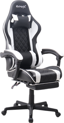 Gamax Gaming Chair 1-LT001L - Black and White
