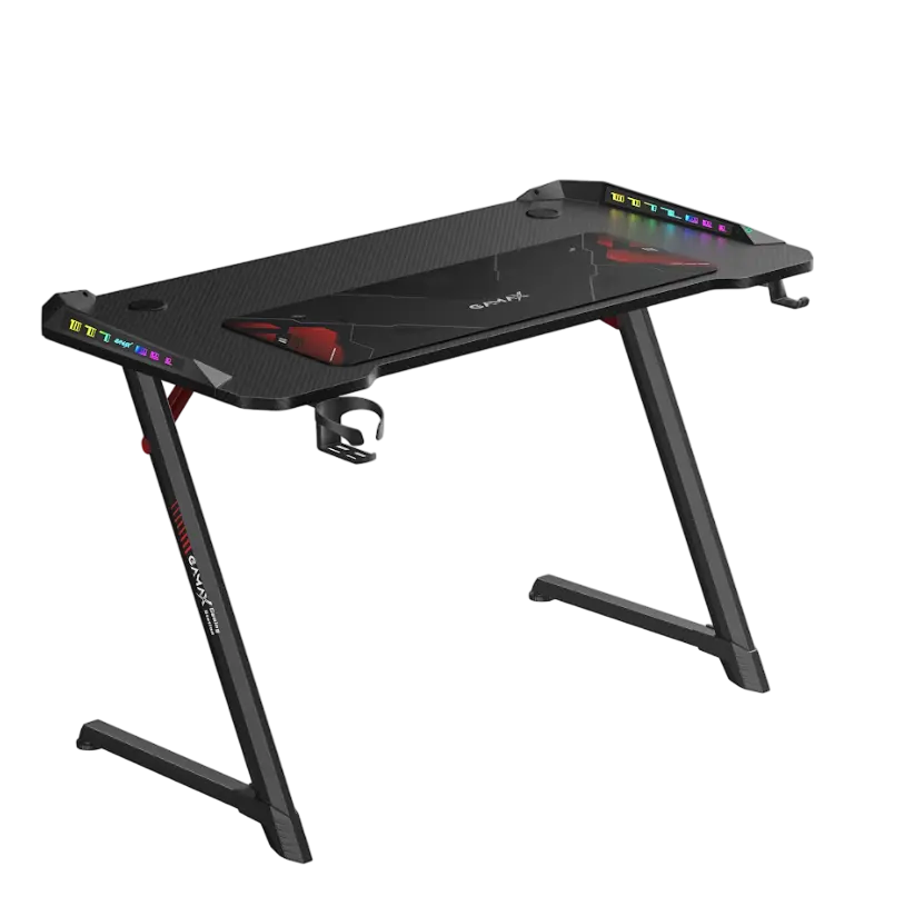 Gamax Z5-1160 Carbon Fiber Gaming Table with RGB Light & MousePad   for sale in Egypt from Games2Egypt