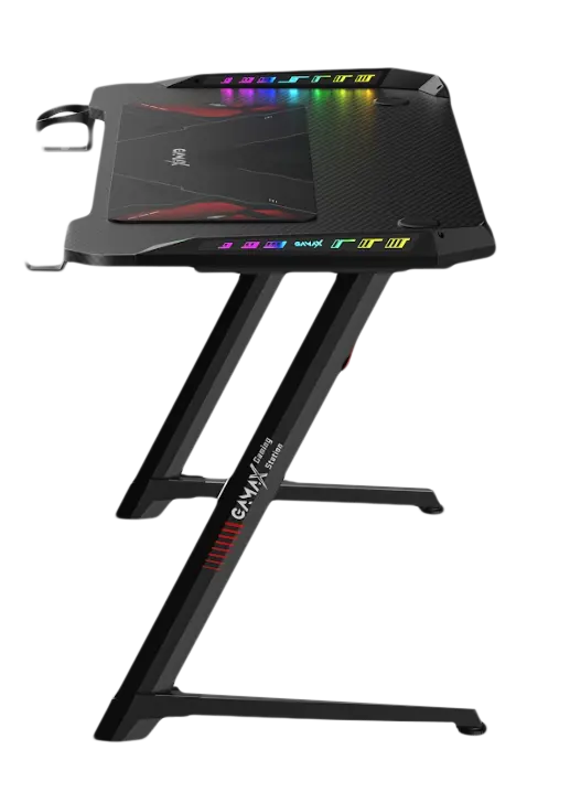 Gamax Z5-1160 Carbon Fiber Gaming Table with RGB Light & MousePad   for sale in Egypt from Games2Egypt