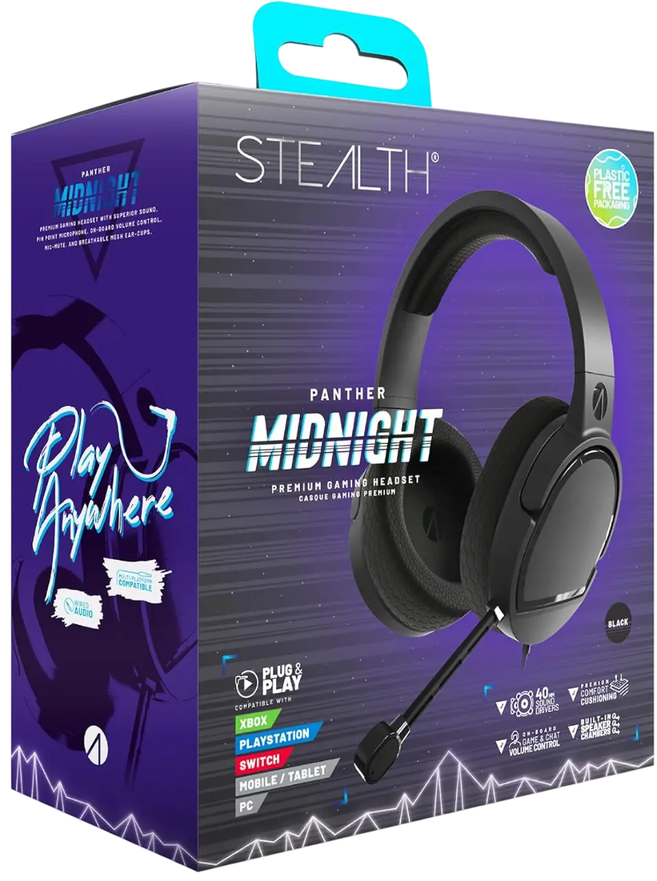 STEALTH PANTHER Wired Gaming headset - Black - Open Sealed  for sale in Egypt from Games2Egypt