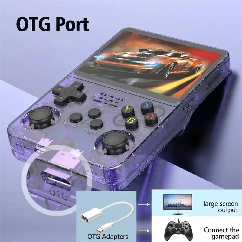 R36S Retro Handheld Video Game Console - 128 GB - Purple  for sale in Egypt from Games2Egypt
