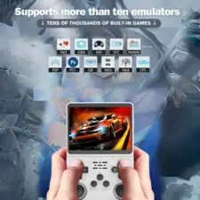 R36S Retro Handheld Video Game Console - 128 GB - White  for sale in Egypt from Games2Egypt