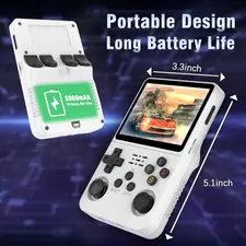 R36S Retro Handheld Video Game Console - 128 GB - White  for sale in Egypt from Games2Egypt