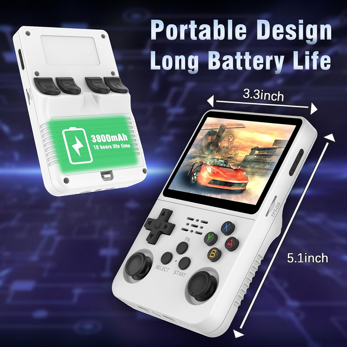 R36S Retro Handheld Video Game Console - 128 GB - White  for sale in Egypt from Games2Egypt