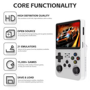 R36S Retro Handheld Video Game Console - 128 GB - White  for sale in Egypt from Games2Egypt